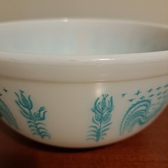 Pyrex Vintage 403 Amish Butterprint 2 1/2 Quart Round Mixing Serving Bowl - Picture 4 of 9